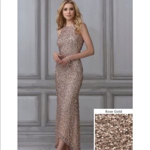 Adrianna Papell Rose Gold dress